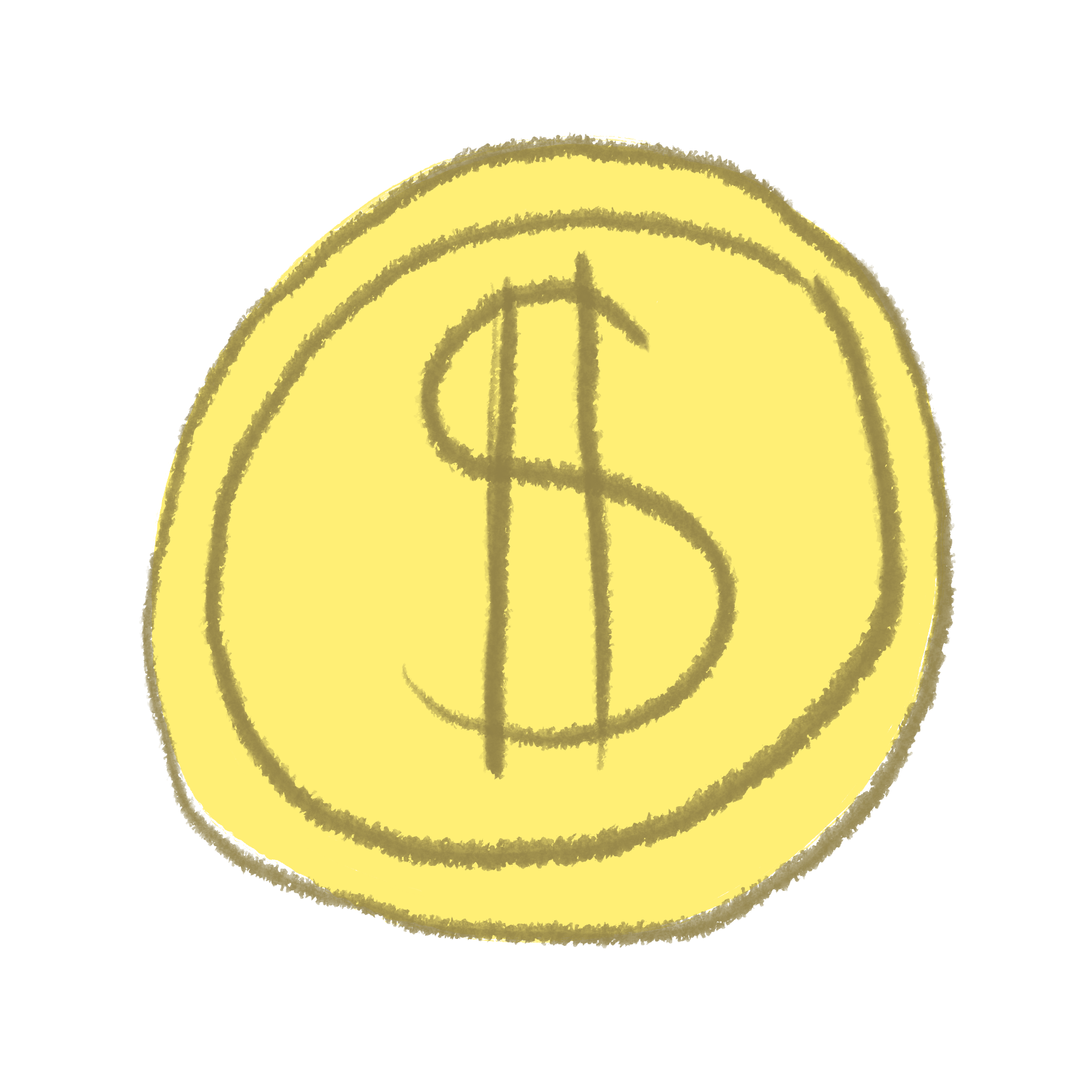coin with dollar sign